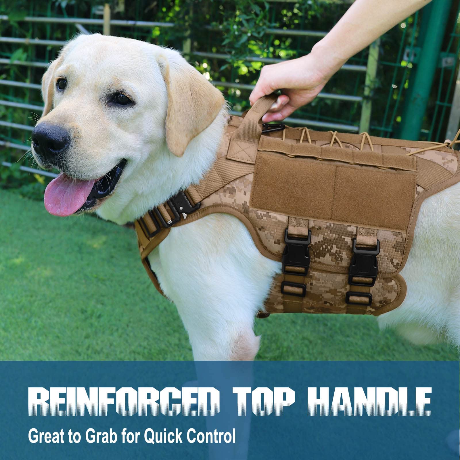 PETNANNY Tactical Dog Harness Service Dog Harness Emotional Hook
