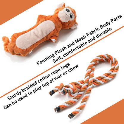 Sedioso Dog Tug Toys, Stuffed Animal Dog Chew Toy, Cute Puppy Plush