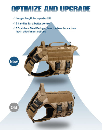 Tactical Dog Harness PETNANNY Dog Harness Service Dog Vest