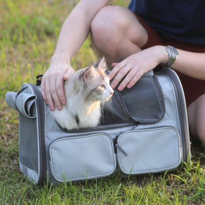 FUKUMARU Cat Carrier, Soft-Sided Small Dog Carrier, Large Cat Bag