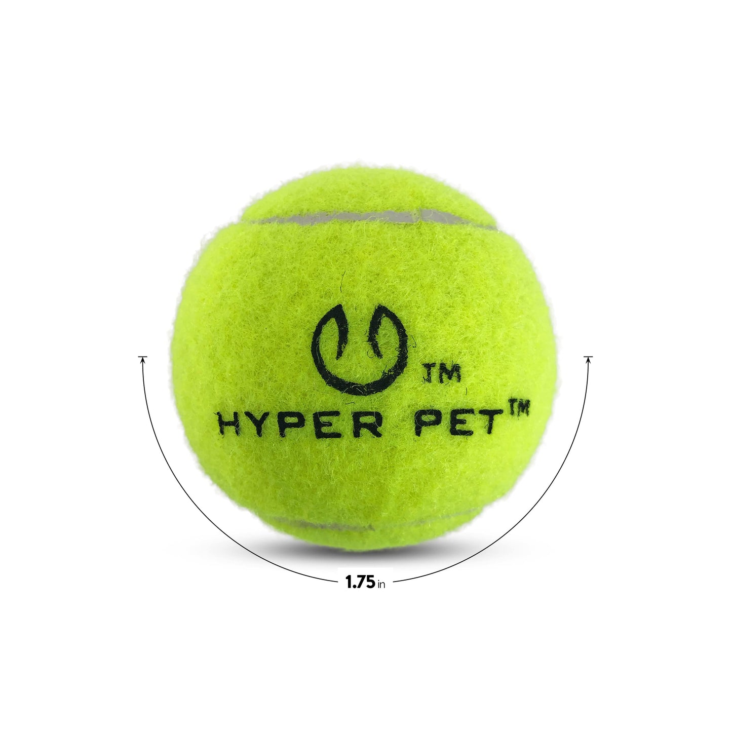 Hyper Pet Tennis Balls for Dogs 12 Pack 2.5'' Durable Non-Toxic Balls