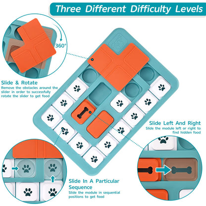 FOXMM Dog Puzzle Toys Interactive IQ Training Mental Stimulating Toys