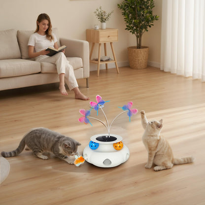 Interactive Cat Toys for Indoor Cats, 3in1 Rechargeable Pet Teaser Toy