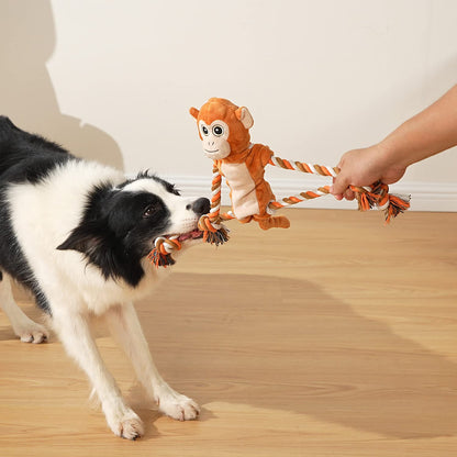 Sedioso Dog Tug Toys, Stuffed Animal Dog Chew Toy, Cute Puppy Plush