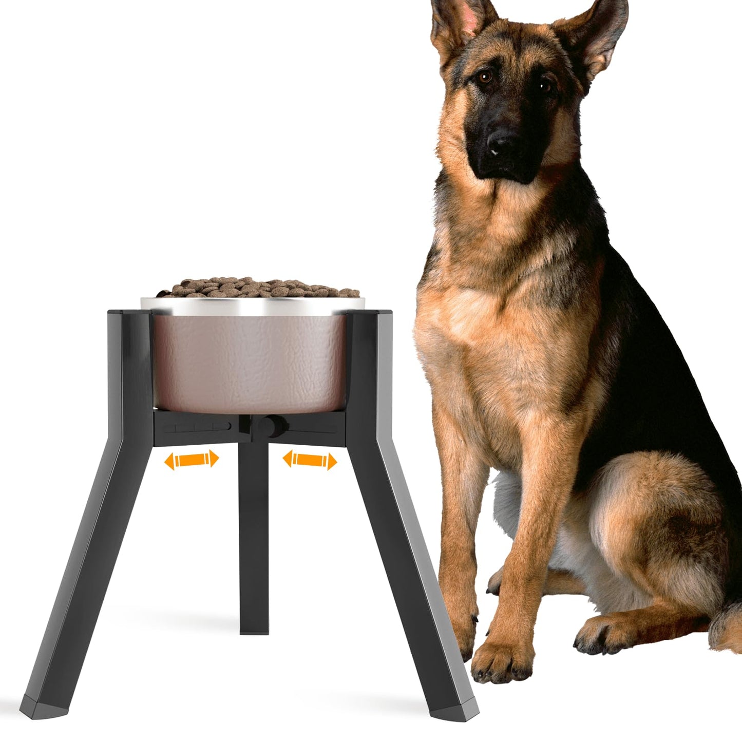 SHAINFUN Raised Dog Bowl Stand for Large Dogs 11" Height Bowl