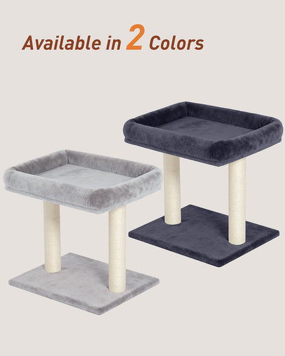 KinoTail Cat Tree with Large Top Perch Bed (19"×15.8"), Tower