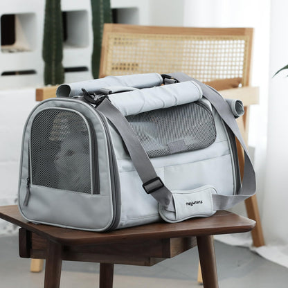 FUKUMARU Cat Carrier, Soft-Sided Small Dog Carrier, Large Cat Bag