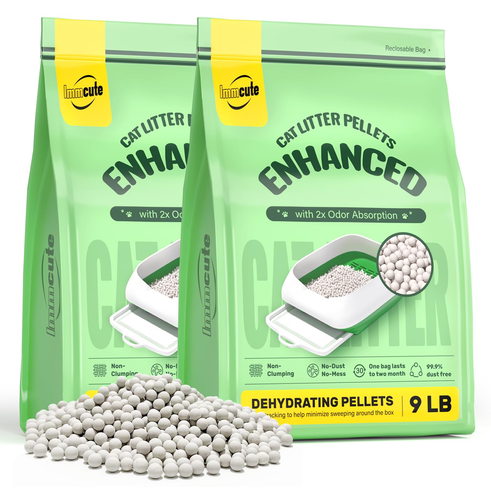 Enhanced Cat Litter Pellets Long-Lasting Odor Control, Generic Litter