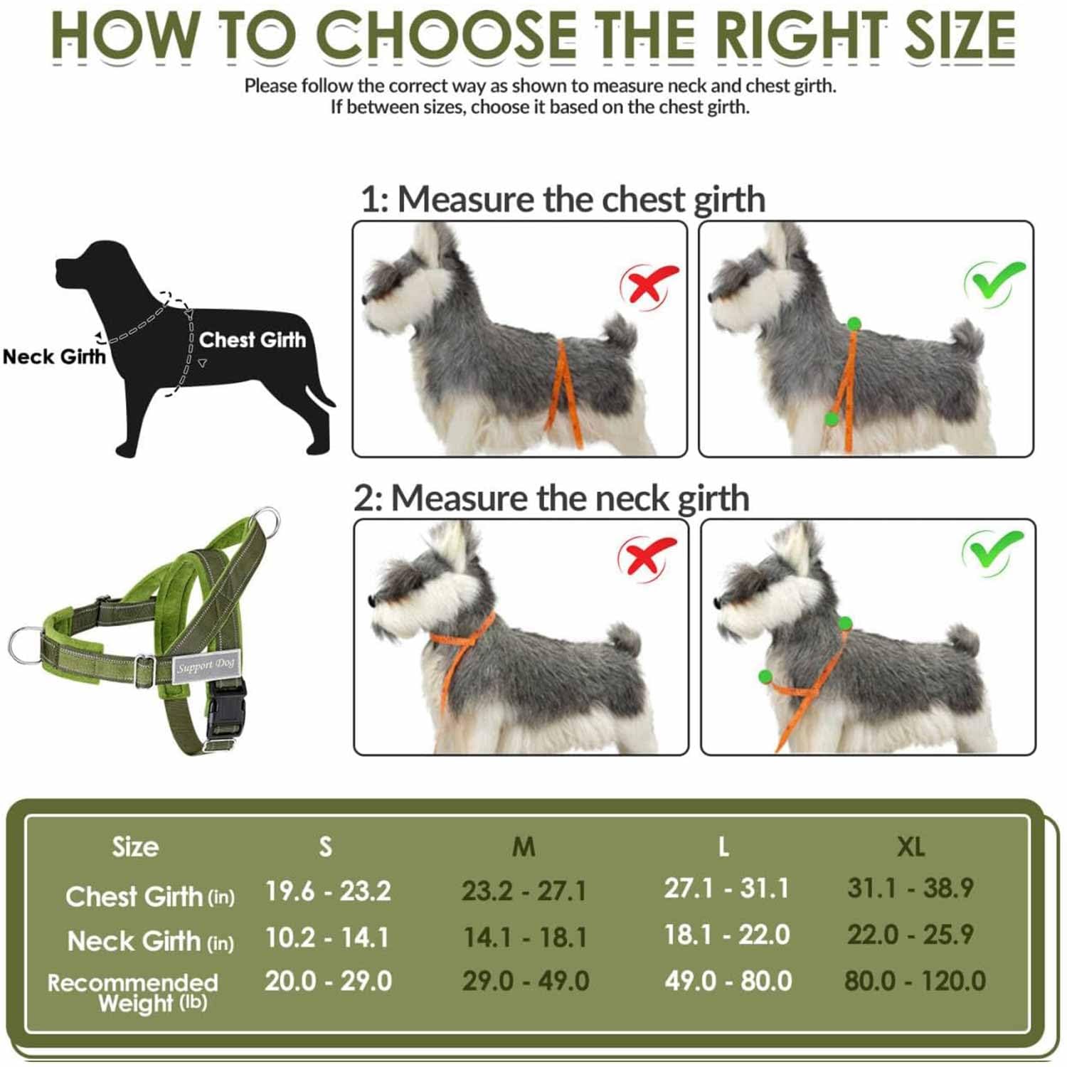 Lukovee No Pull Dog Harness Leash Set Heavy Duty Dog Vest Harness