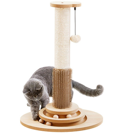 Made4Pets Cat Scratching Post, 23" Tall Sisal Cat Scratcher Post