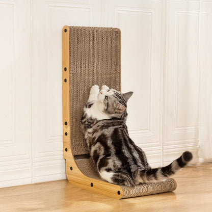 Poils bebe L Shape Cat Scratcher, Cat Scratchers for Indoor Scratchers