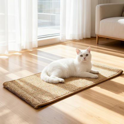 Ordora Large Cat Scratcher Mat: Upgrade Soft Sisal Horizontal Pad