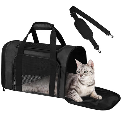 FOORLON Cat Carrier Soft for Pets Up to Cat Travel Bag Soft-Sided Bag