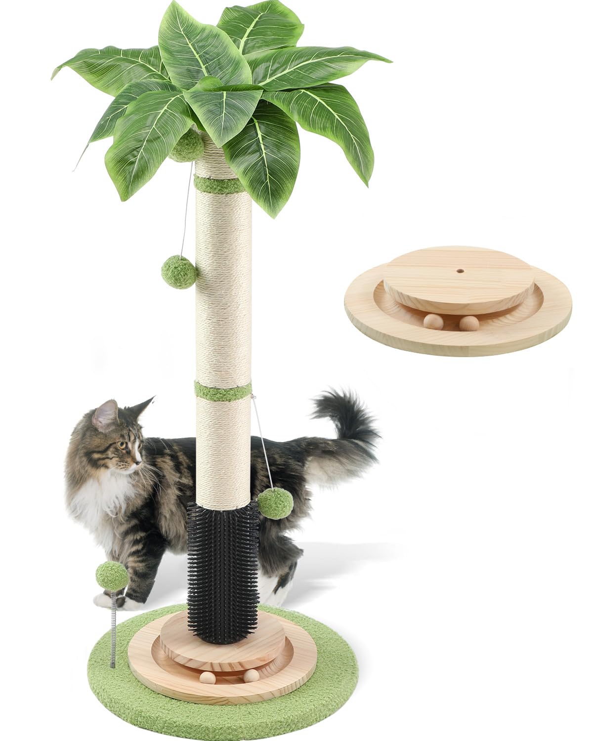39.4'' Tall Cat Scratching Post, Wide Sisal Rope Scratching Post