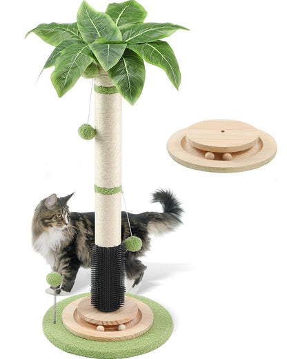 39.4'' Tall Cat Scratching Post, Wide Sisal Rope Scratching Post
