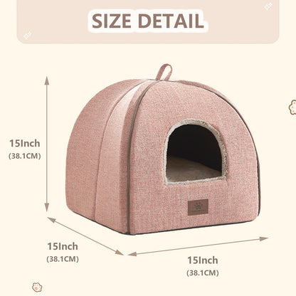 WINDRACING Cat Bed for Indoor Cats Cats Cave Bed Cat House Cat Bed