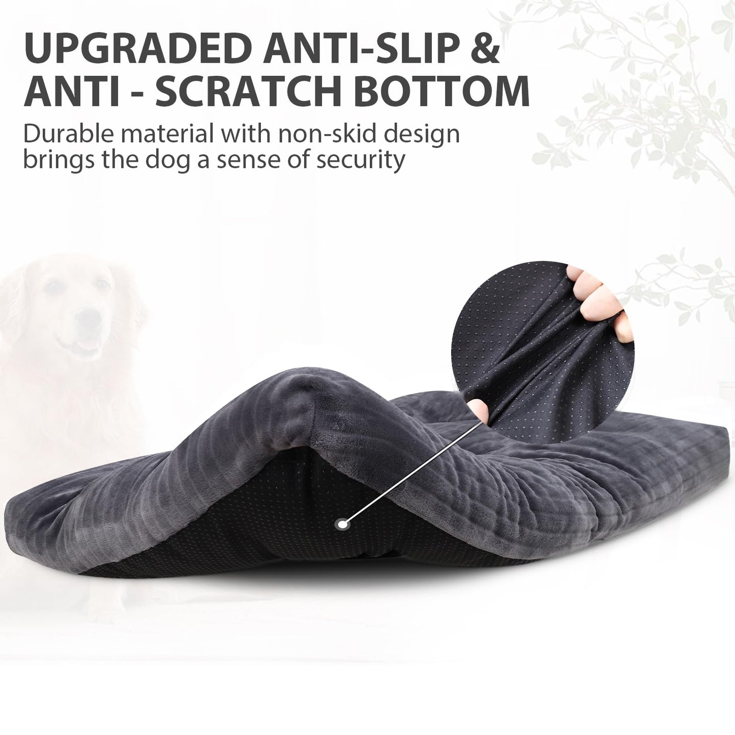 Dog Crate Bed Washable Jumbo Dog Beds for Large Dogs Deluxe Thick Bed