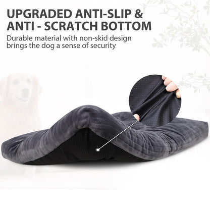 Dog Crate Bed Washable Jumbo Dog Beds for Large Dogs Deluxe Thick Bed