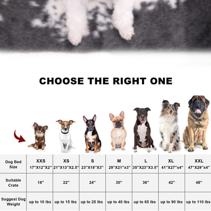 Bedfolks Waterproof Crate Bed, Plush Dog Kennel Pad with Removable Bed