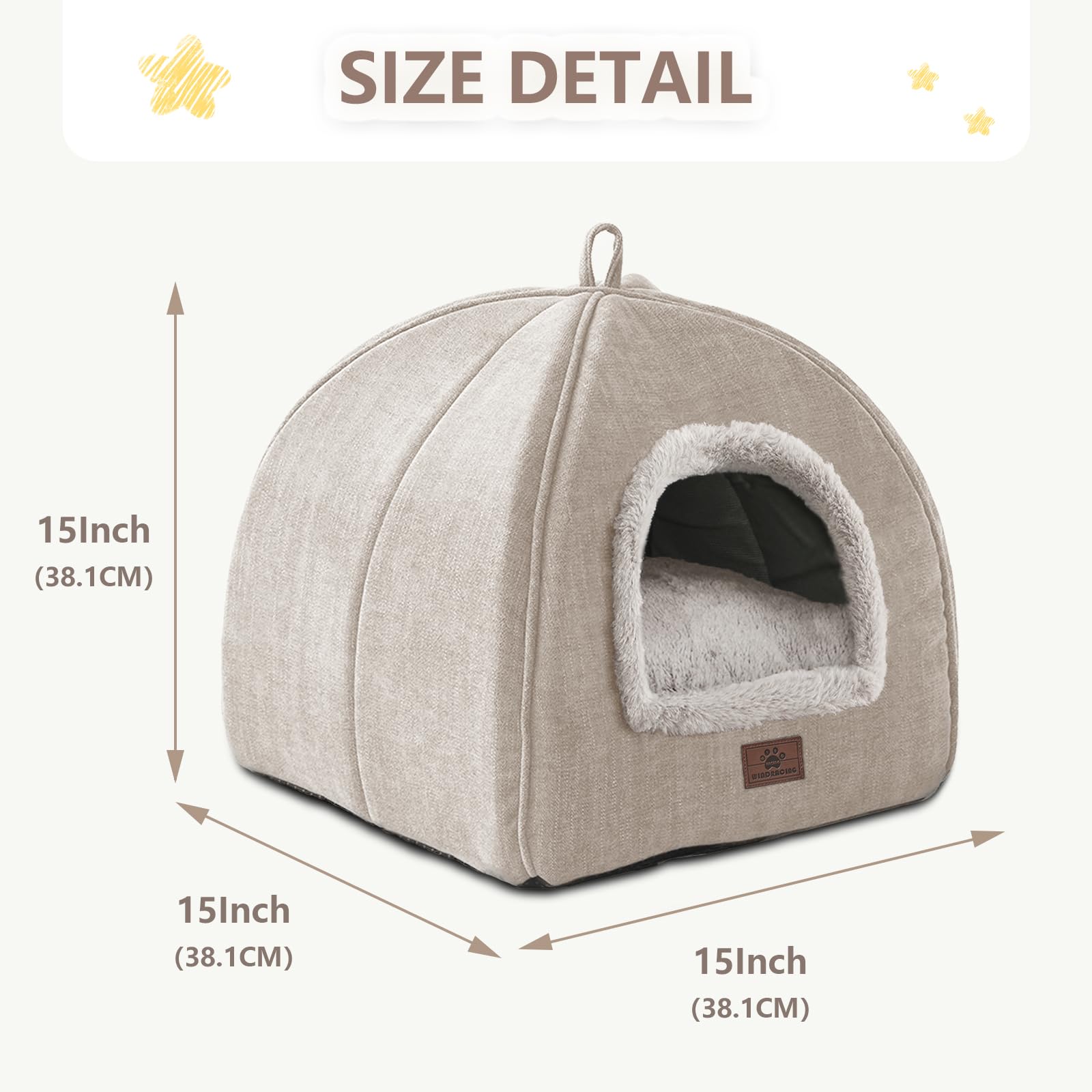 WINDRACING Cat Bed for Indoor Cats Cat Cave Cat House Cats Tent Bed
