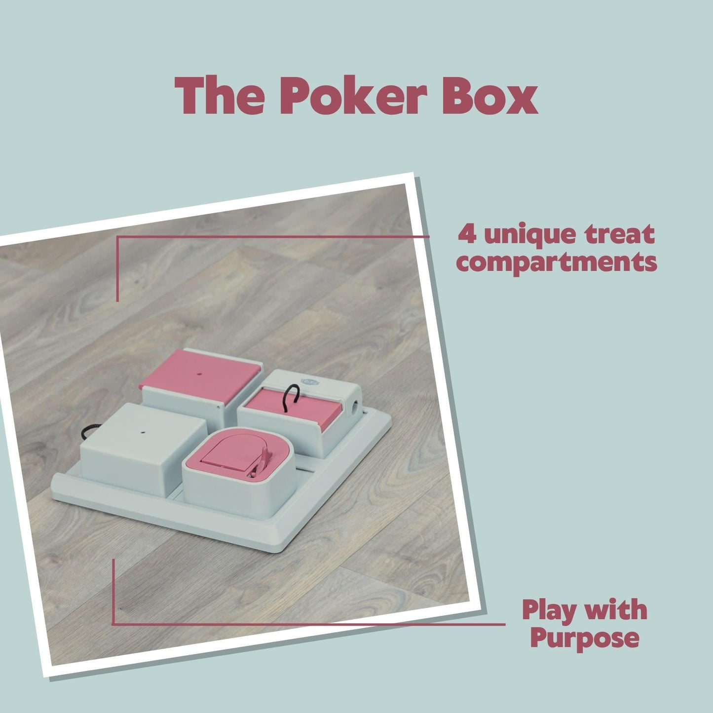 TRIXIE Cat Activity Poker Box Strategy Game Interactive Puzzle Toy
