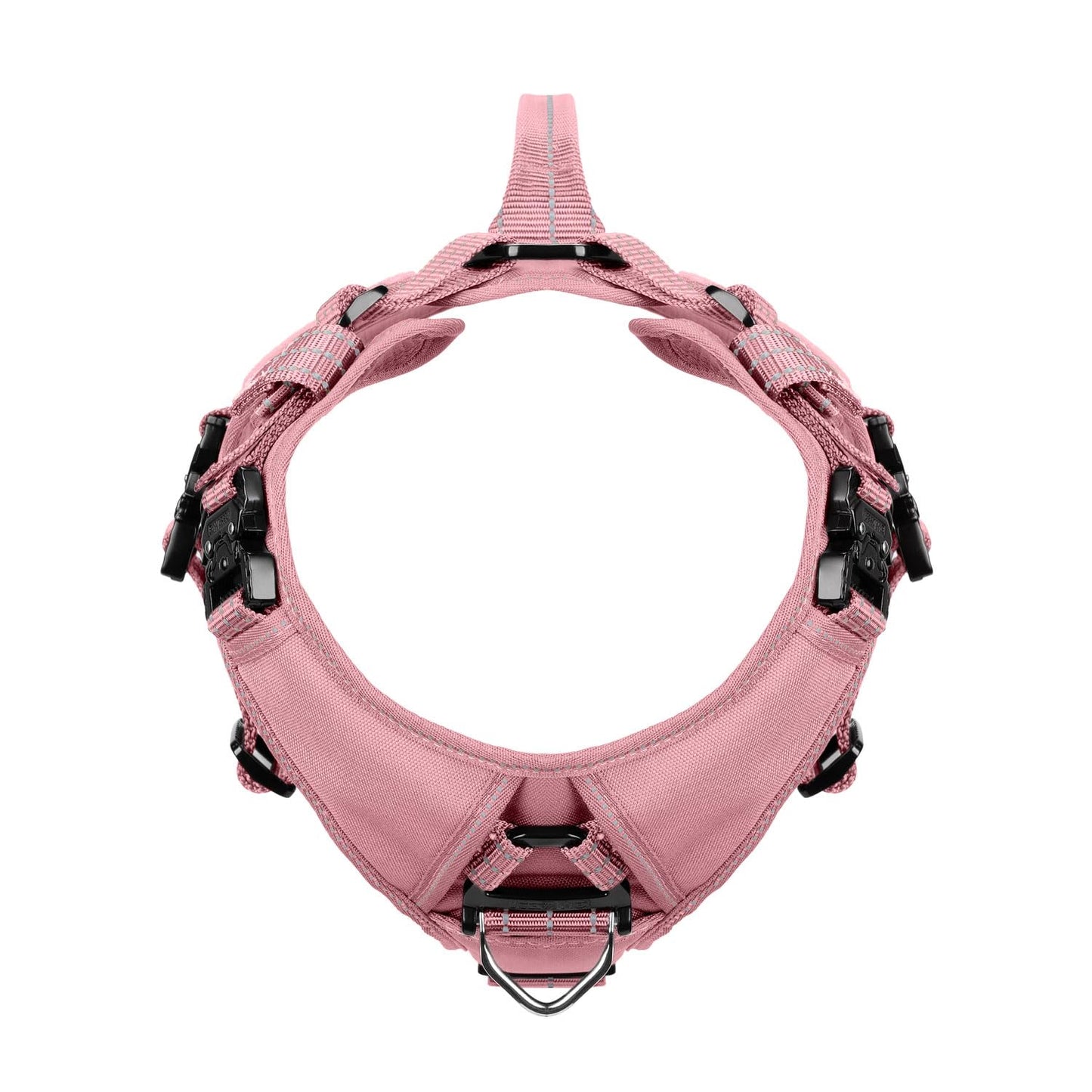 ICEFANG GN8 Tactical Dog Harness for Large Sized Dogs,Full Metal Leash