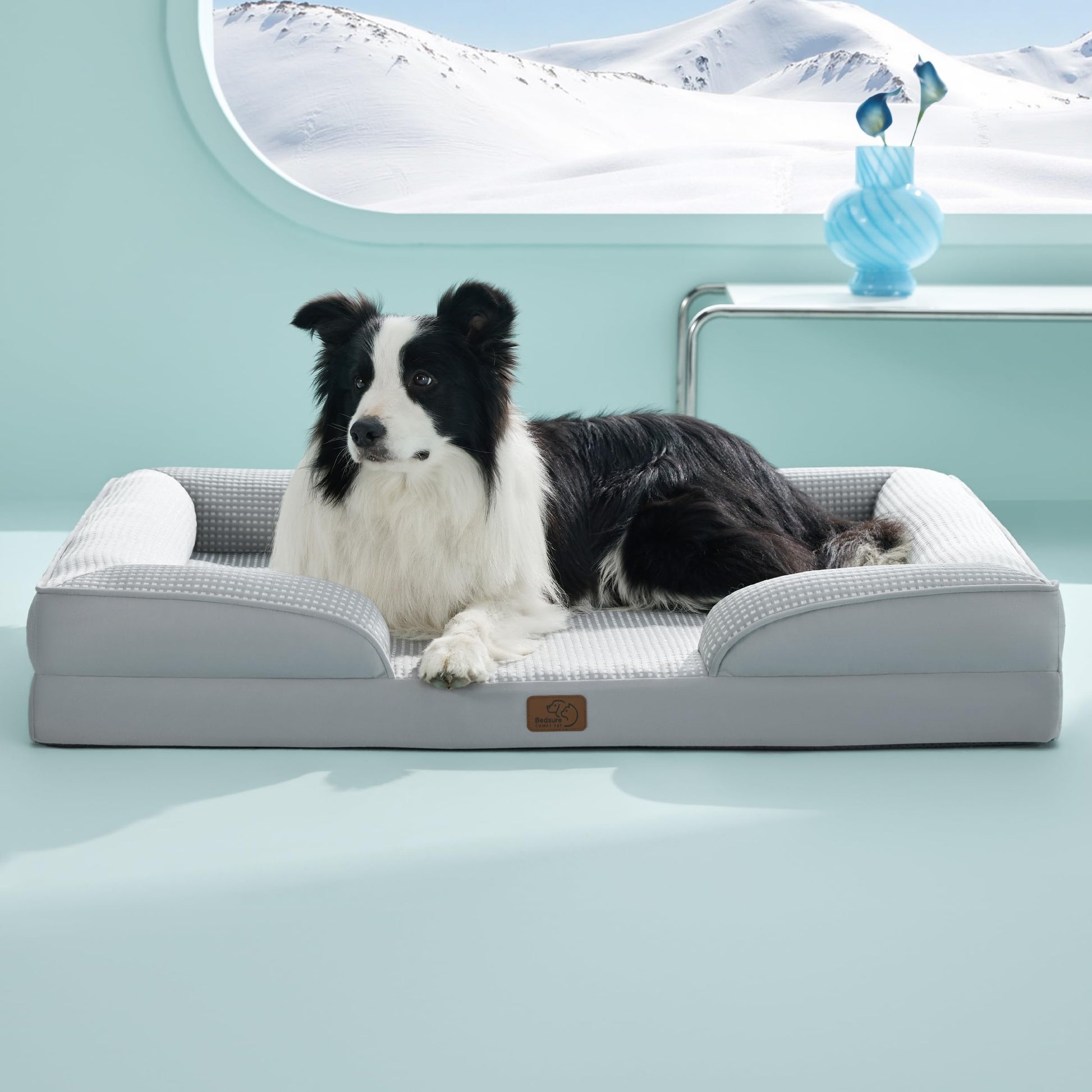 Bedsure Cooling Dog Beds Large Sized Dog Orthopedic Large Dog Bed