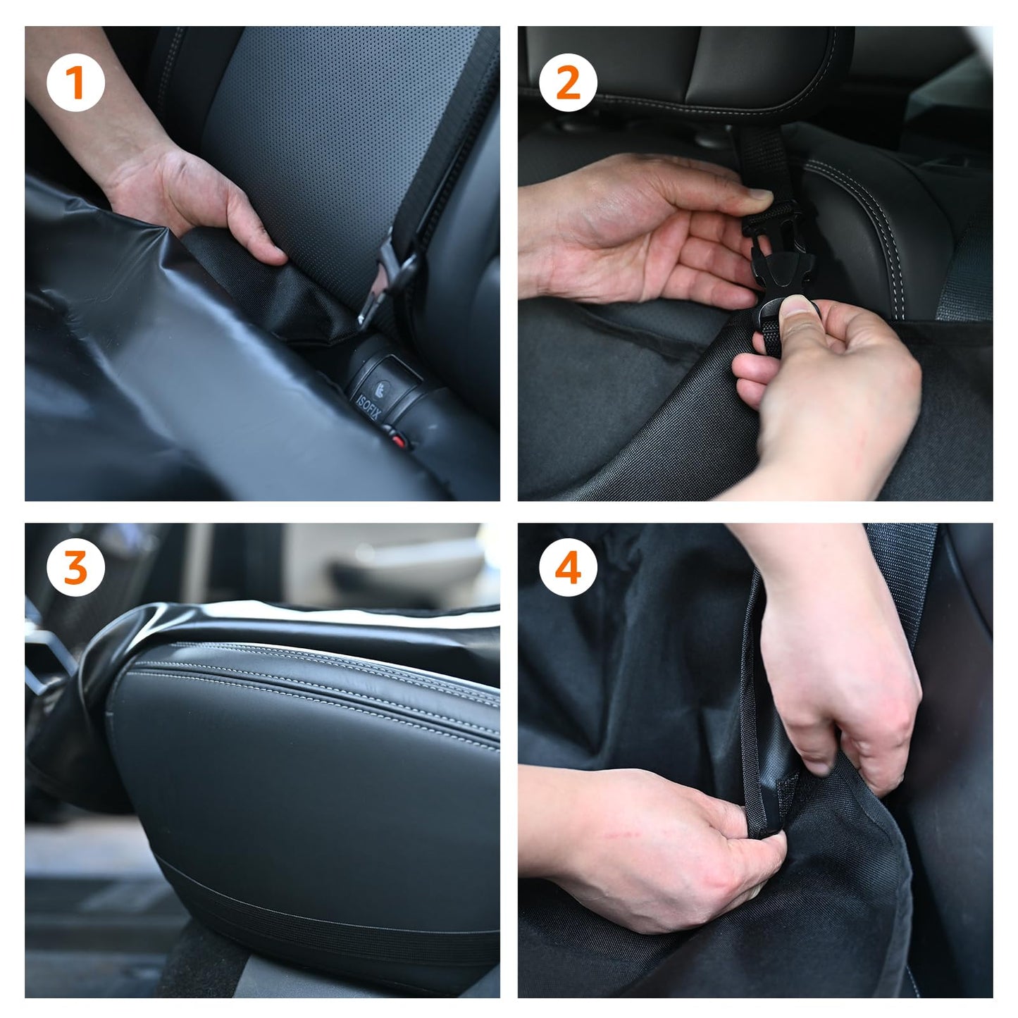 Amazon Basics Waterproof Dog Car Seat Cover, Scratch Proof Seat