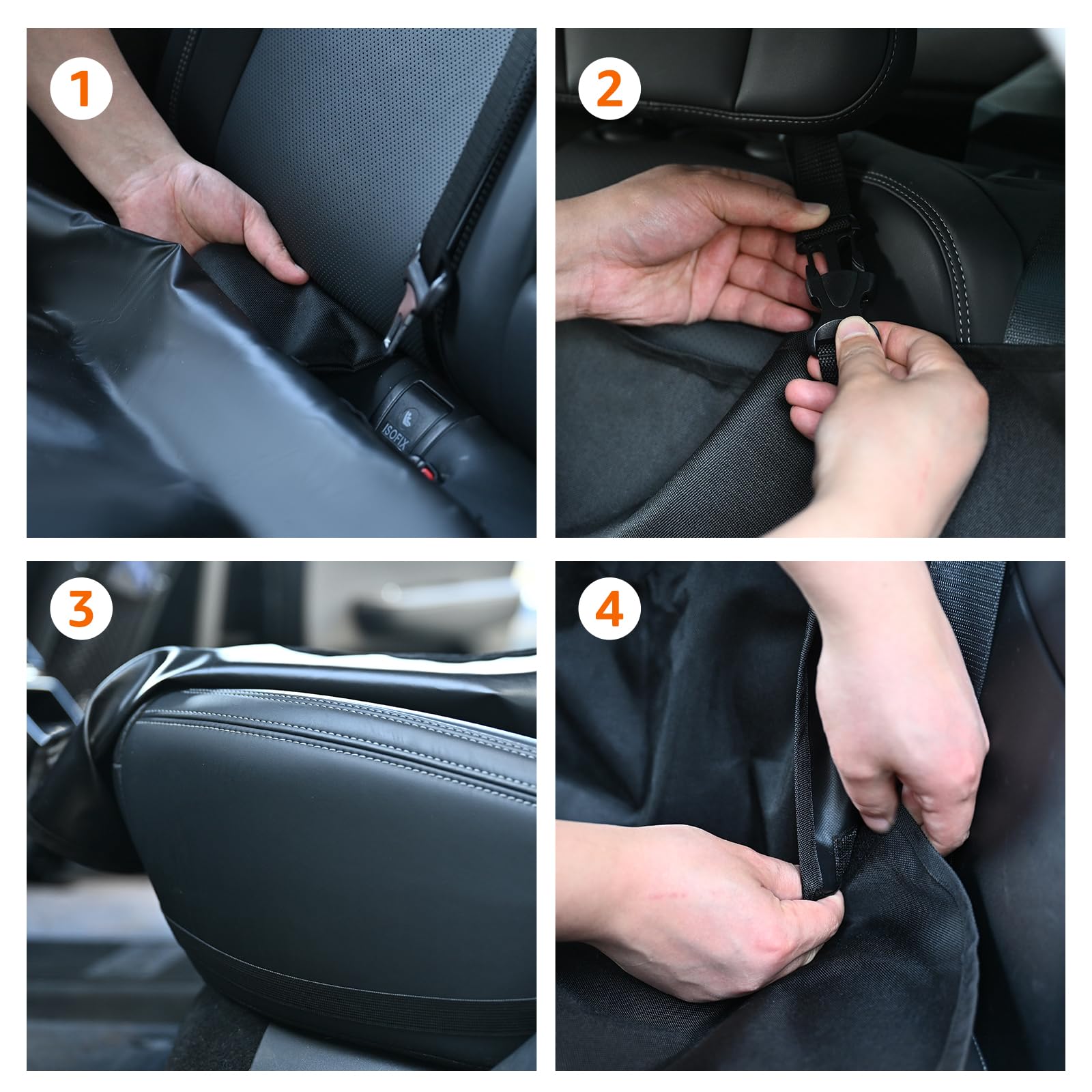 Amazon Basics Waterproof Dog Car Seat Cover, Scratch Proof Seat