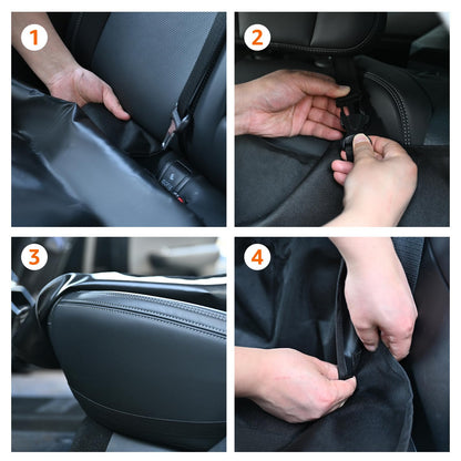 Amazon Basics Waterproof Dog Car Seat Cover, Scratch Proof Seat
