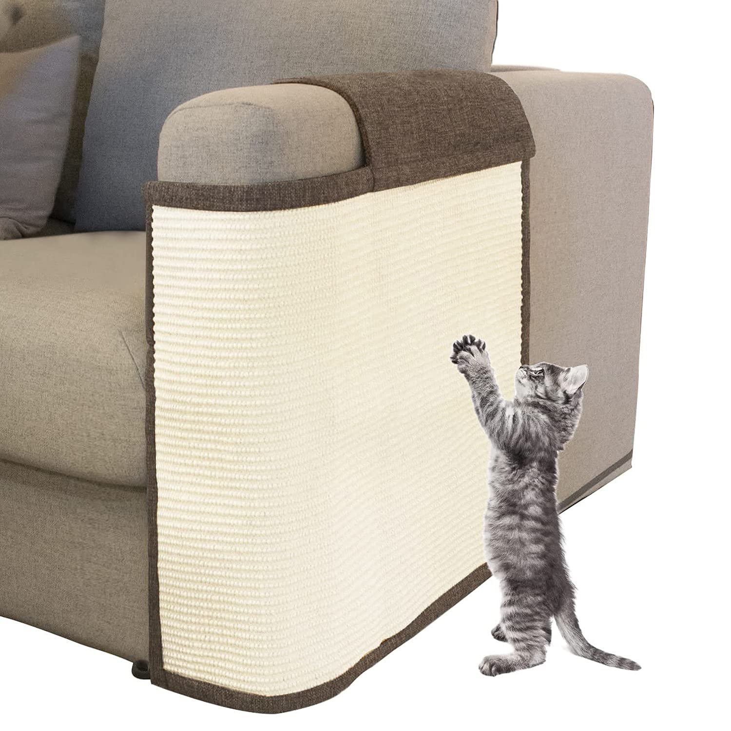 Cat Scratch Furniture Protector with Natural Sisal for Furniture