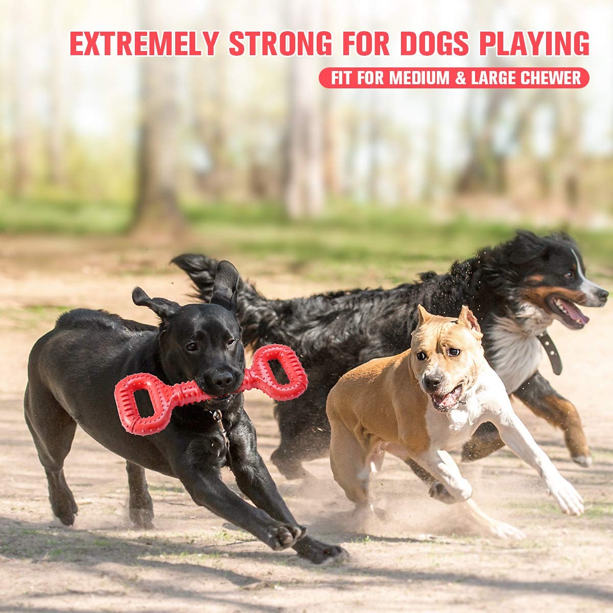 Feeko Dog Toys for Aggressive Chewers Large Breed, Interactive Long