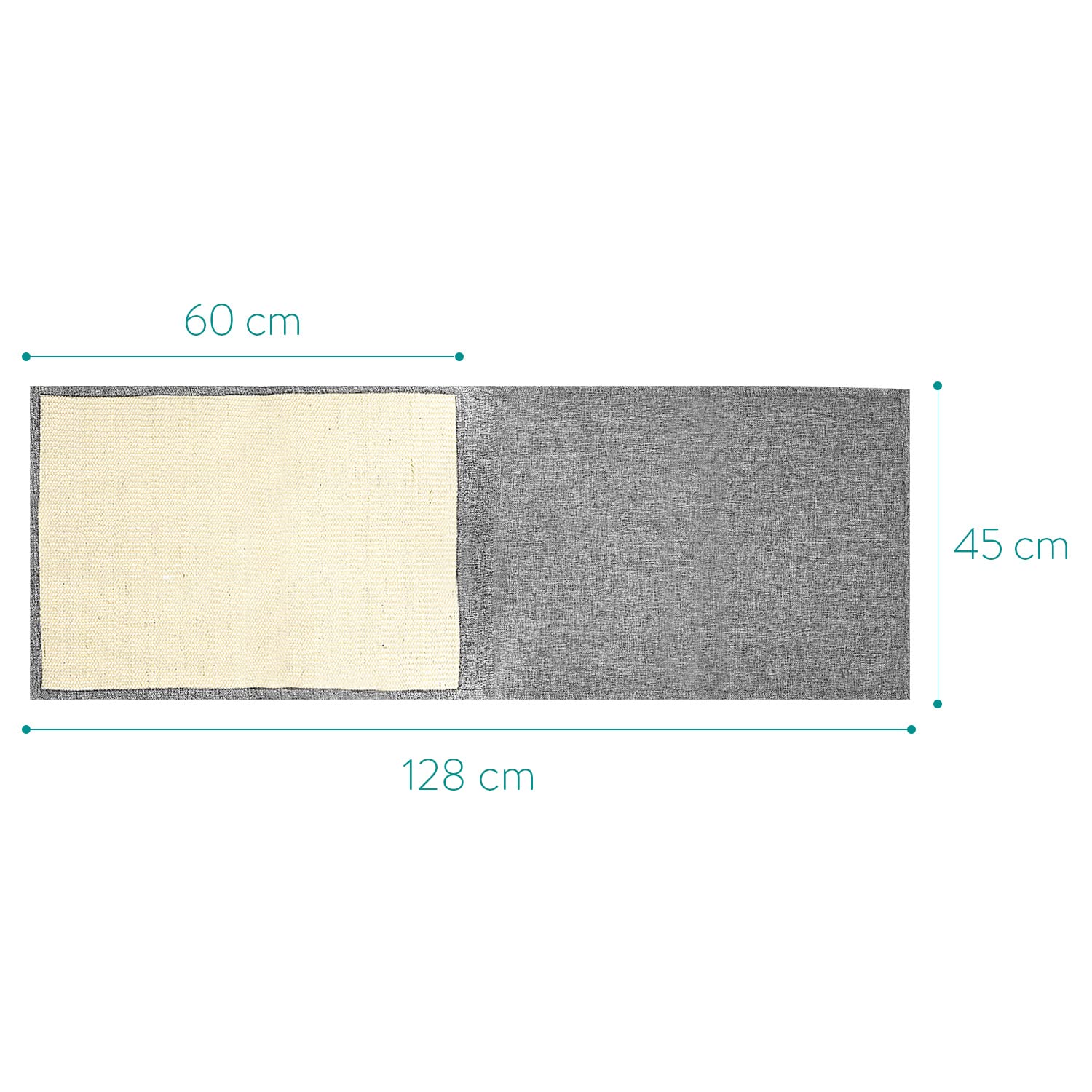 Navaris Cat Scratch Armrest Organizer Sisal Furniture Protector Mat