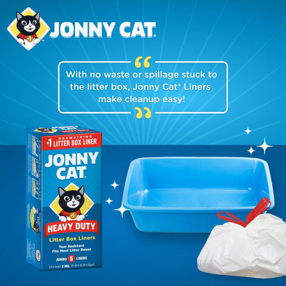 Jonny Cat Litter Box Liners: Heavy Duty Tear Leak Resistant Box