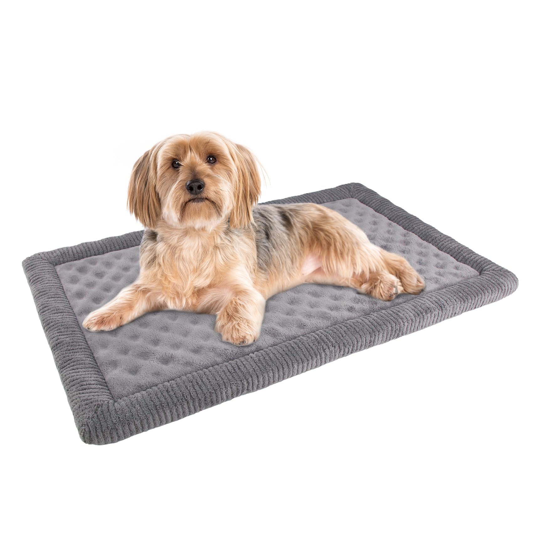 Dog Crate Pad Memory Foam Dog Bed Mat for Small Dog Cat Washable Crate