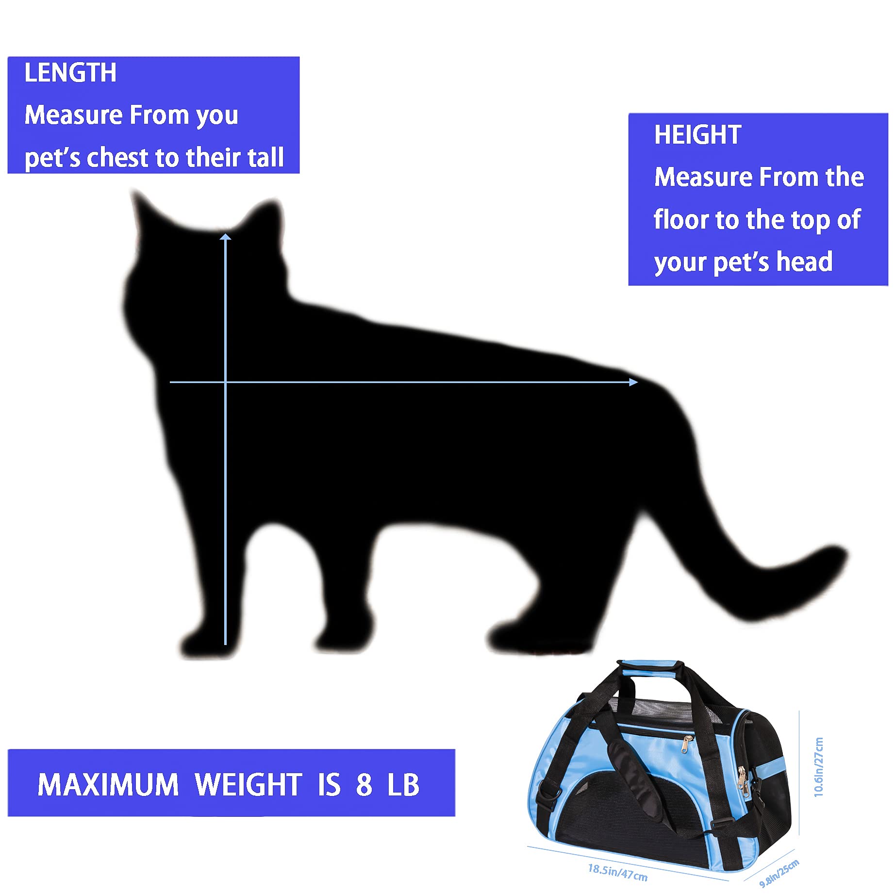 MuchL Pet Carrier Cat Cattier Soft-Sided Carriers