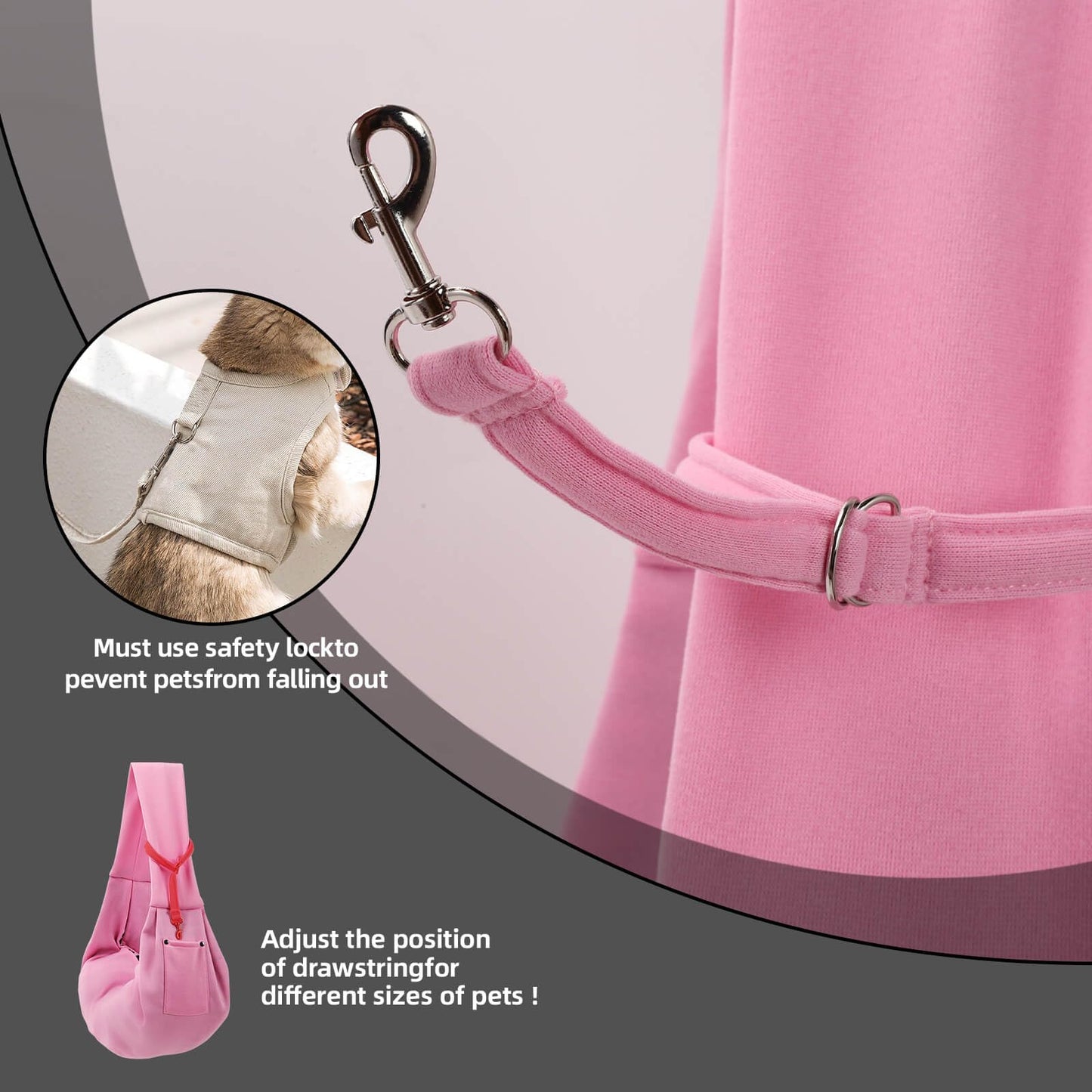 Dog Carrier Sling Reversible Puppy Carrier Purse with Storage Carrier