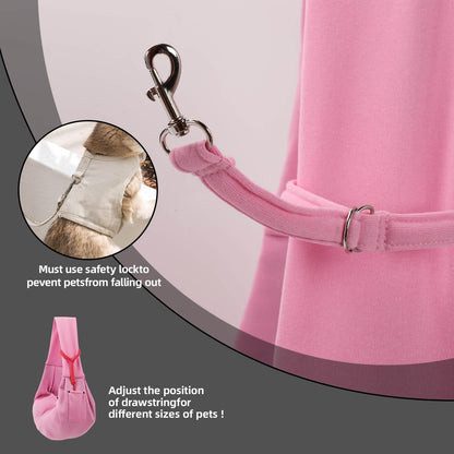 Dog Carrier Sling Reversible Puppy Carrier Purse with Storage Carrier