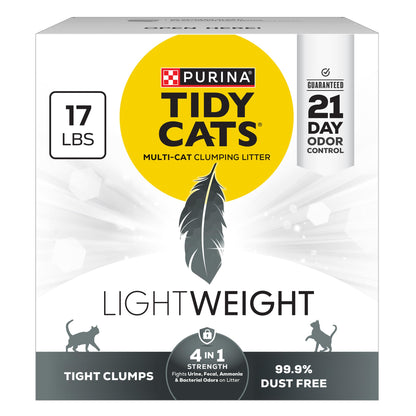 Purina Tidy Cats LightWeight 4-In-1 Strength Multi-Cat, Odor Box