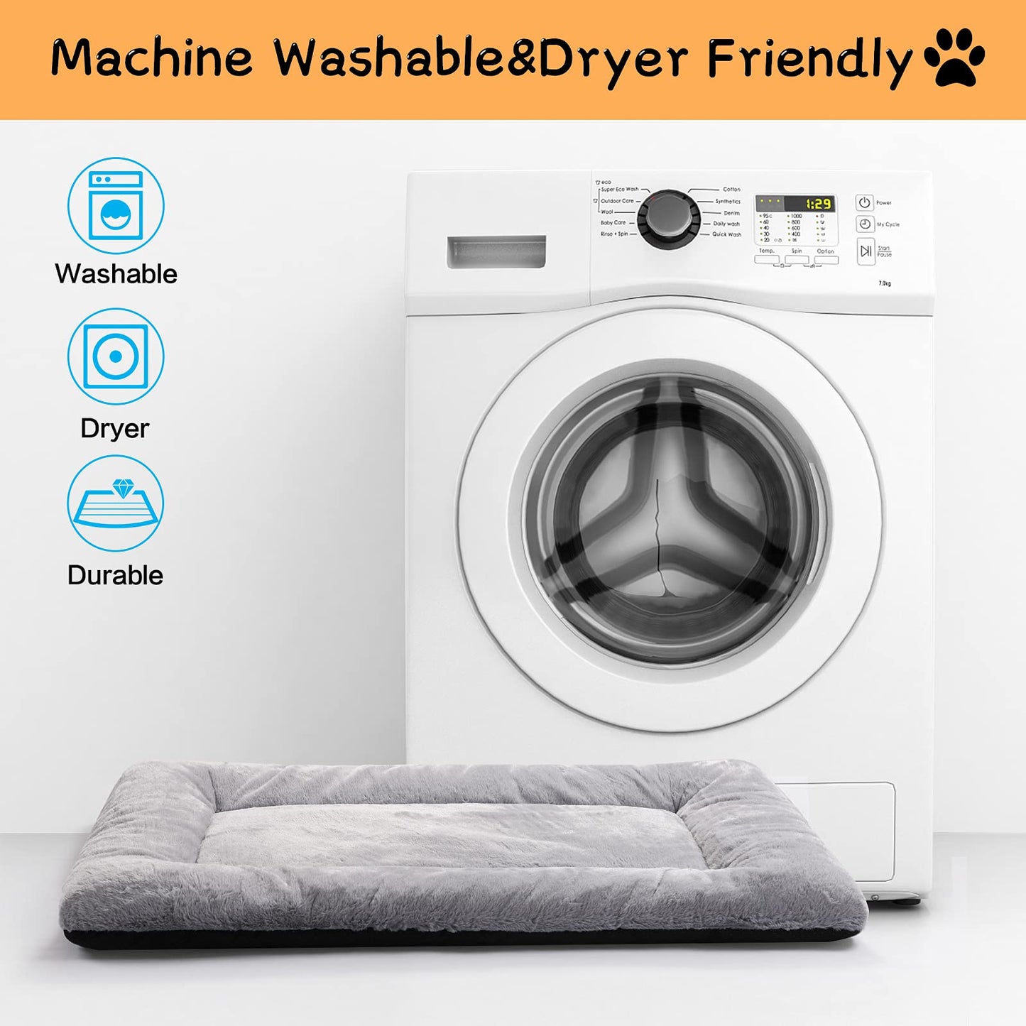 Dog Beds Crate Pad for Small Dogs Ultra Soft Dog Crate Bed Crate