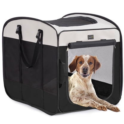 DONORO Dog Kennels and Crates for Medium Dogs, Portable Pop Up Bag