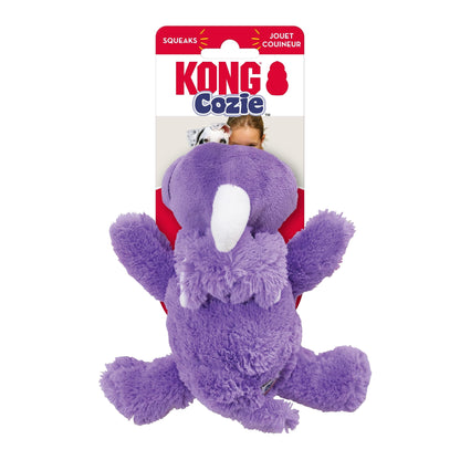 KONG Cozie Rosie Rhino Indoor Cuddle Squeaky Plush Dog Toy