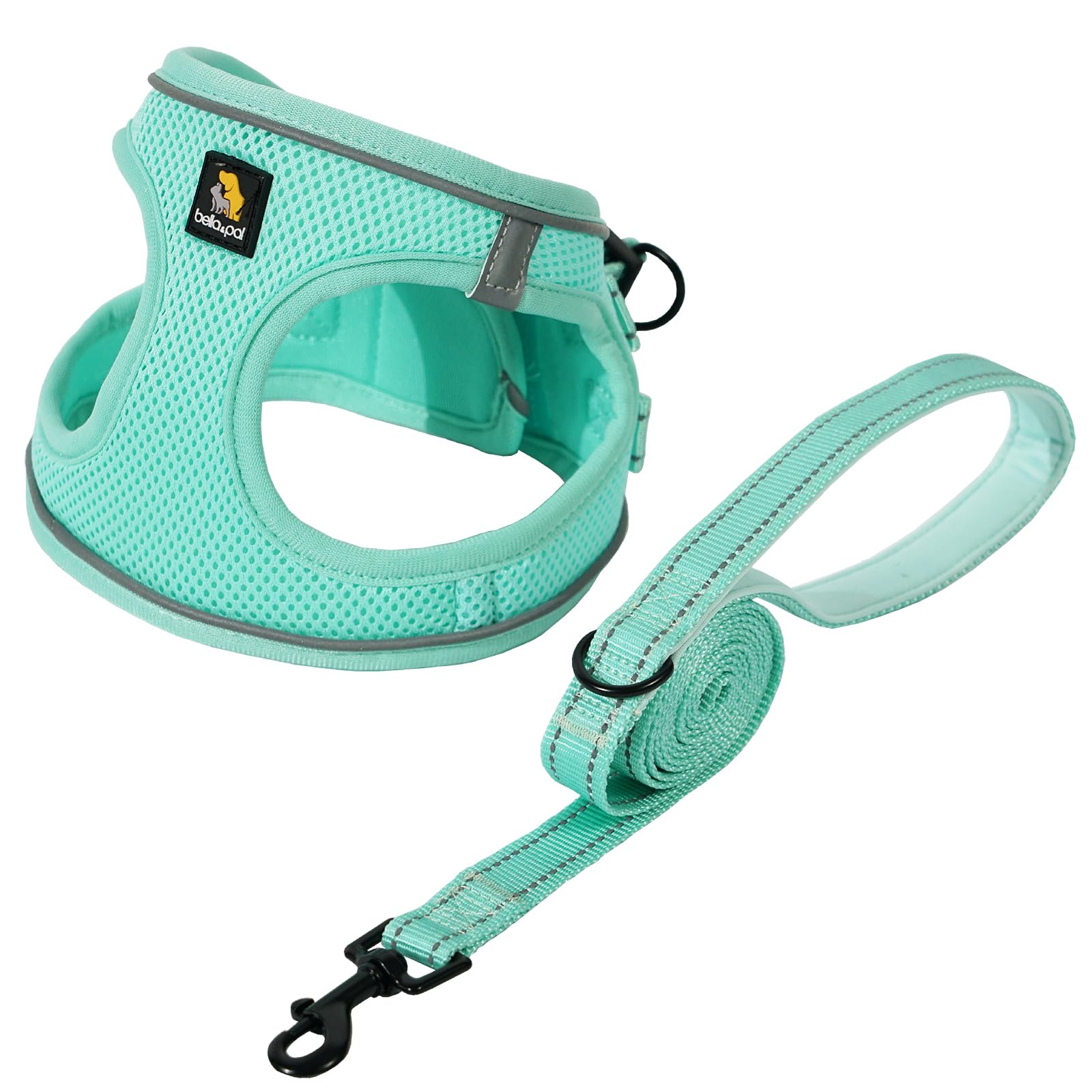 BELLA PAL Small Dog Harness with Leash Set, Size S, No Pull Set