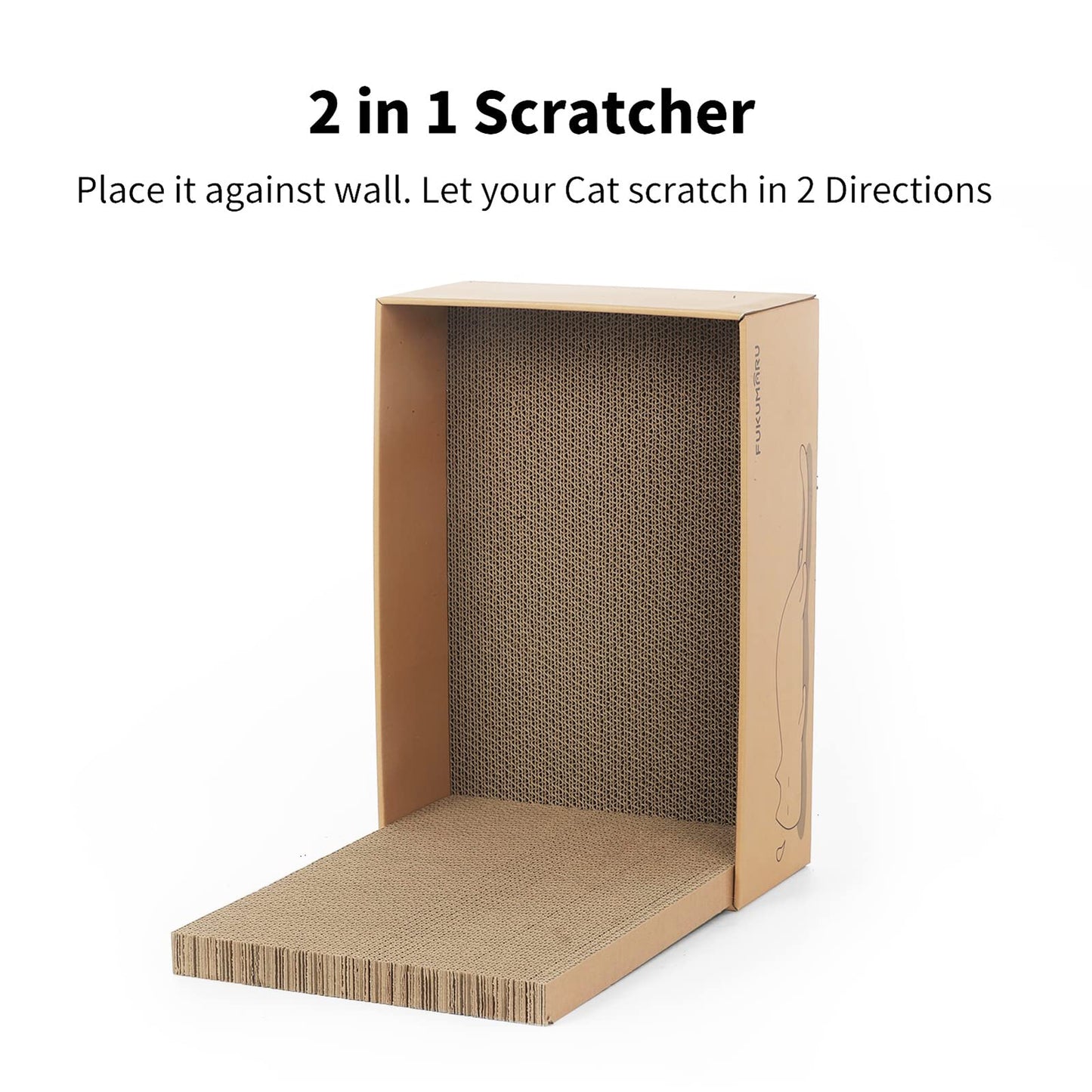 FUKUMARU 5 PCS Cat Scratching Boards, Width Ex-Large Cat Scratcher