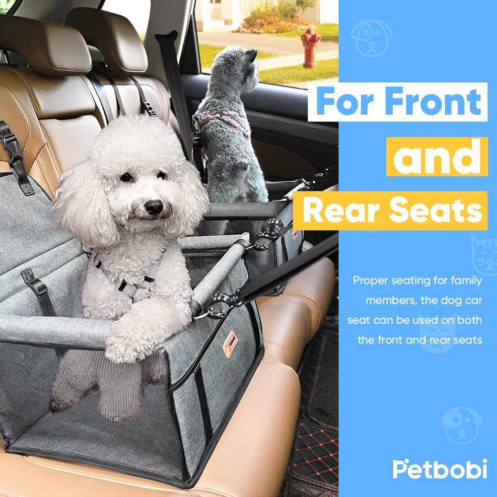 Petbobi Pet Reinforce Car Booster Seat for Dog Portable and Seat