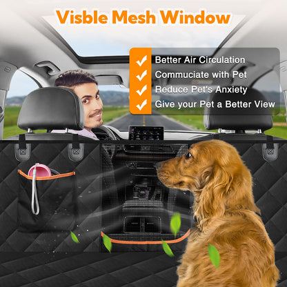 Kytely Dog Car Seat Cover for Back Seat,600D Heavy Duty Dog Hammock
