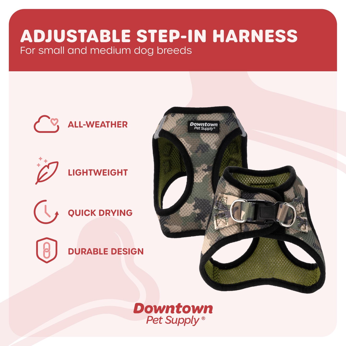 Downtown Pet Supply Step-in Dog Harness for Small Dogs Harness