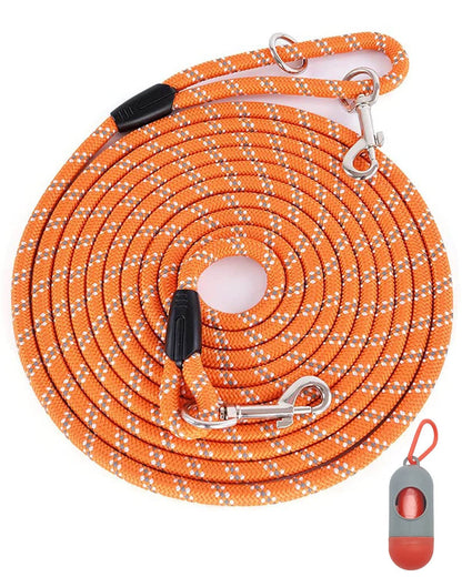 Long Dog Leash for Dog Training Reflective Threads Rope Dog Leash