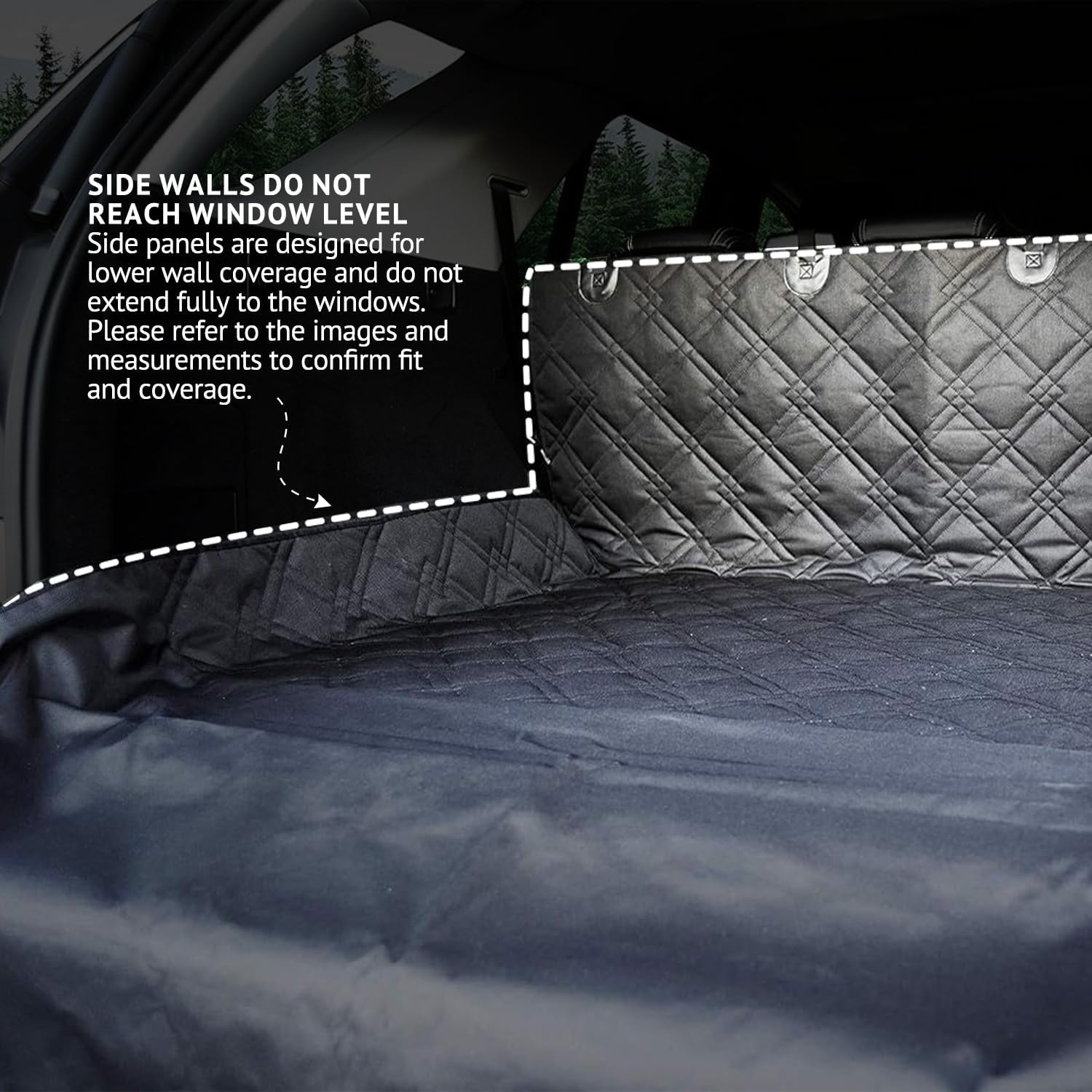 Bulldogology SUV Cargo Liner for Dogs x106" Heavy Duty Pet Trunk Seat