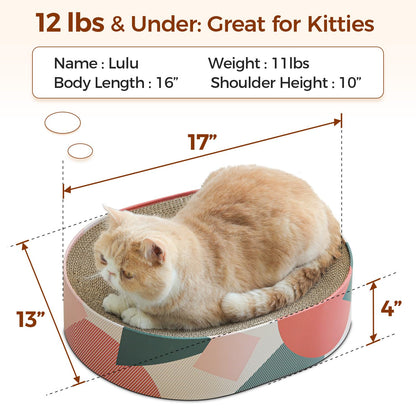 ComSaf Cat Scratcher Cardboard Bed Lounge Couch for Indoor Cats Pad